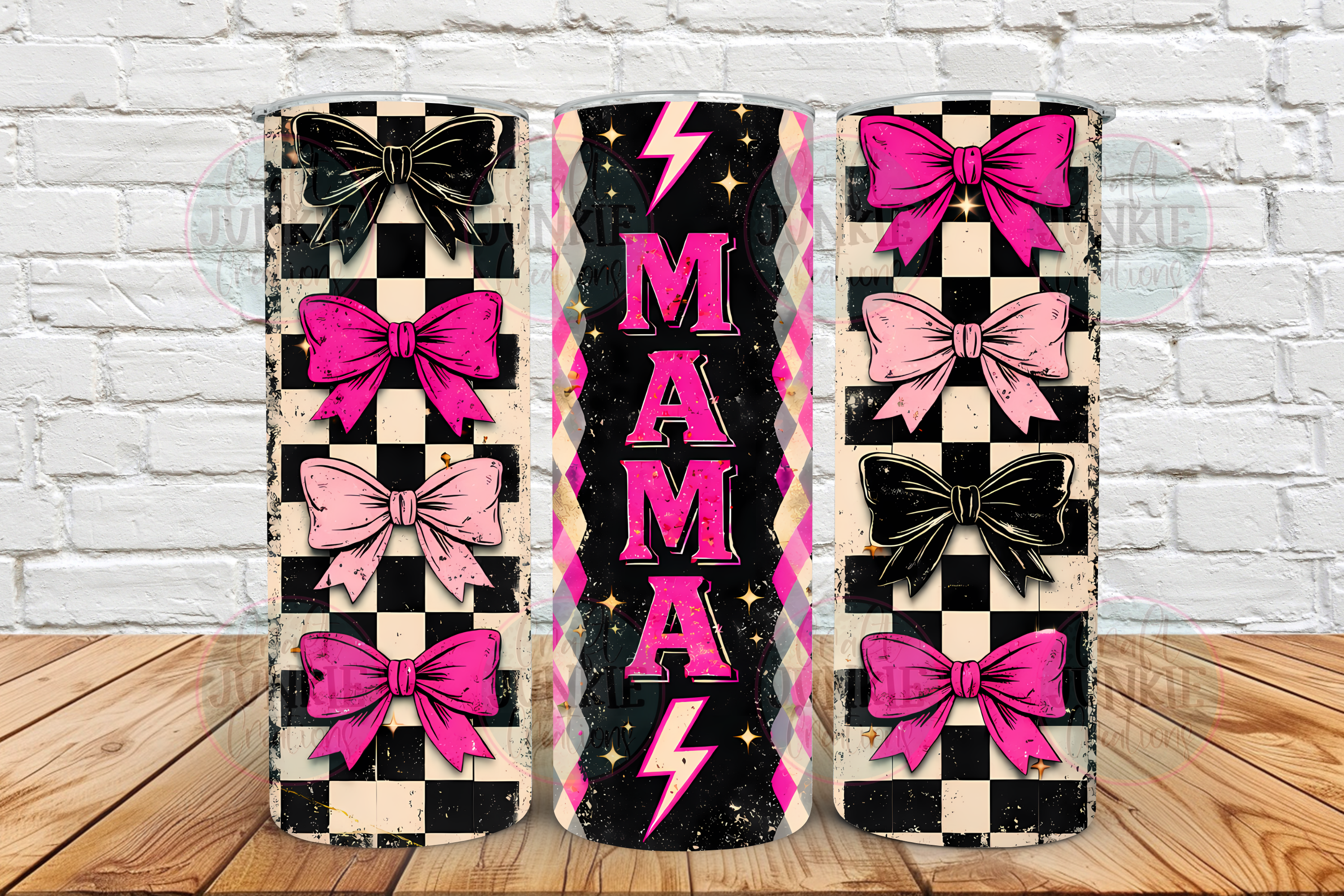 Retro Mama bows 20 oz Tumbler