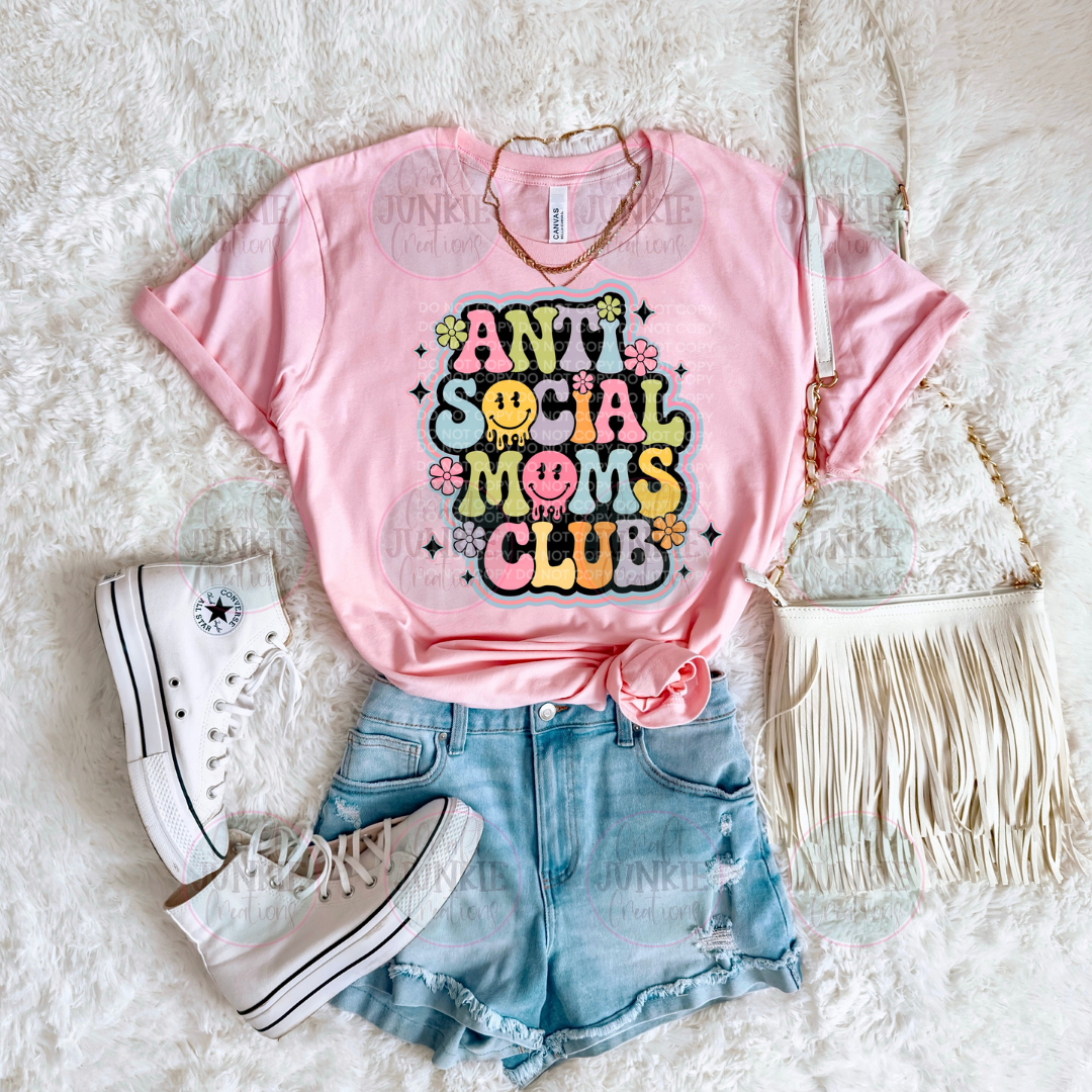 Anti Social Mom's Club Tee