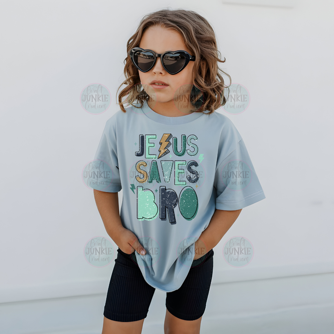 Jesus saves bro kids Tee