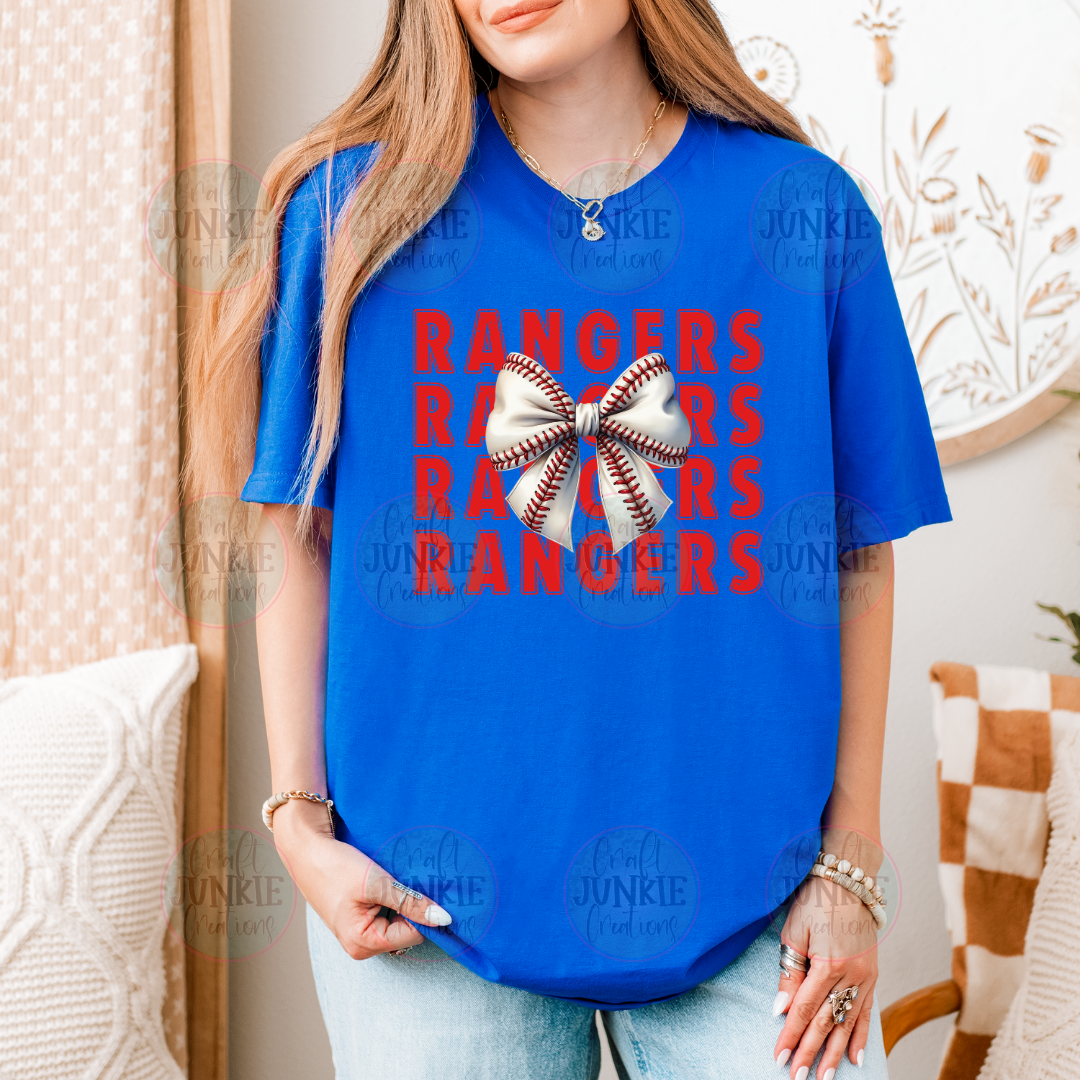 Rangers Bow Tee