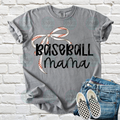 Baseball Mama Long Bow Tee