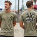 Camo hunting & fishing cross Tee