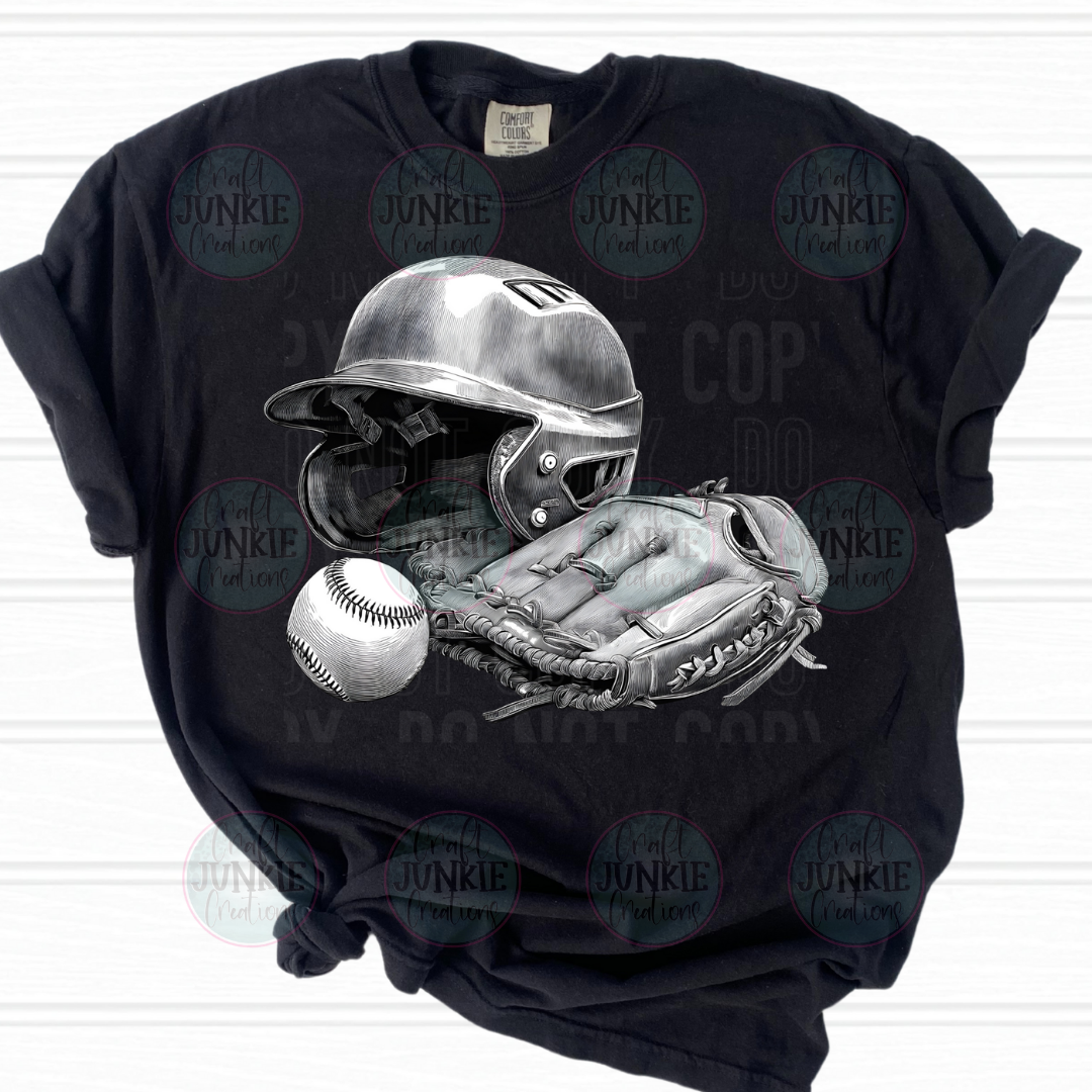 Black/White Baseball Tee