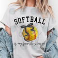 Softball is my favorite season long bow Tee