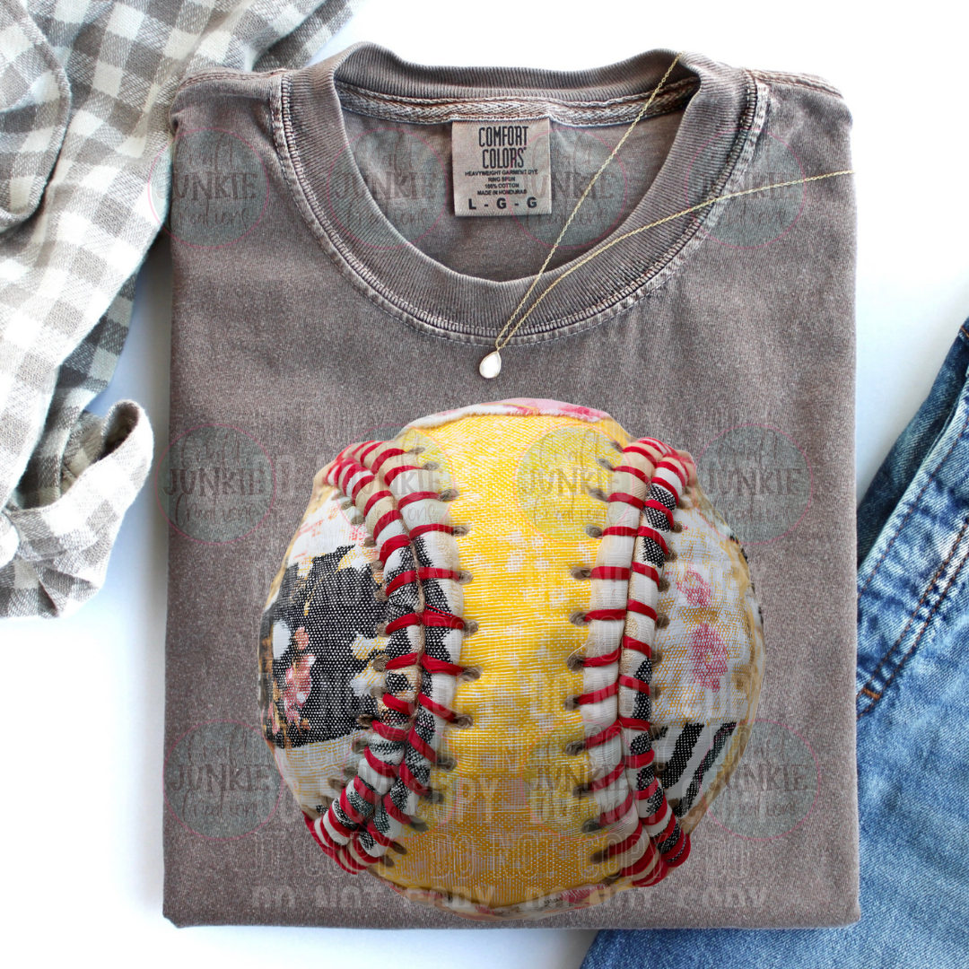 Patchwork Softball Tee