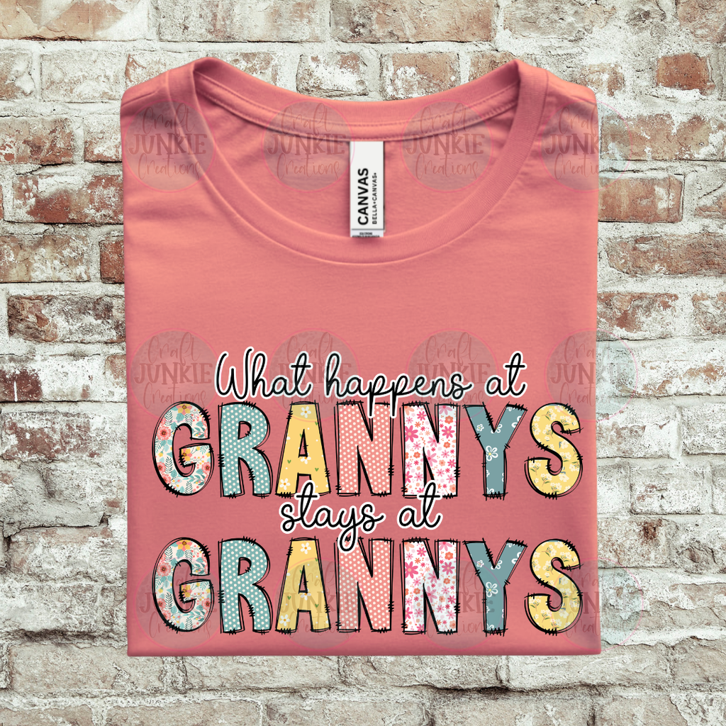 What happens at Grandma Custom Name Tee